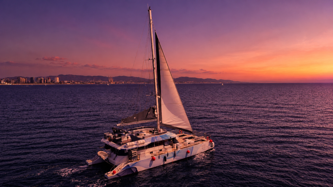The Ecosail catamaran